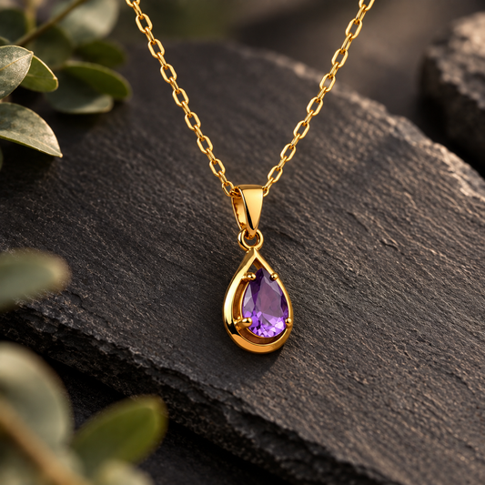 Amethyst Collier, 333 Gold