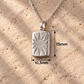 Stern Medaillon Silber mit Zirkonia