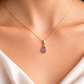 Amethyst Collier, 333 Gold