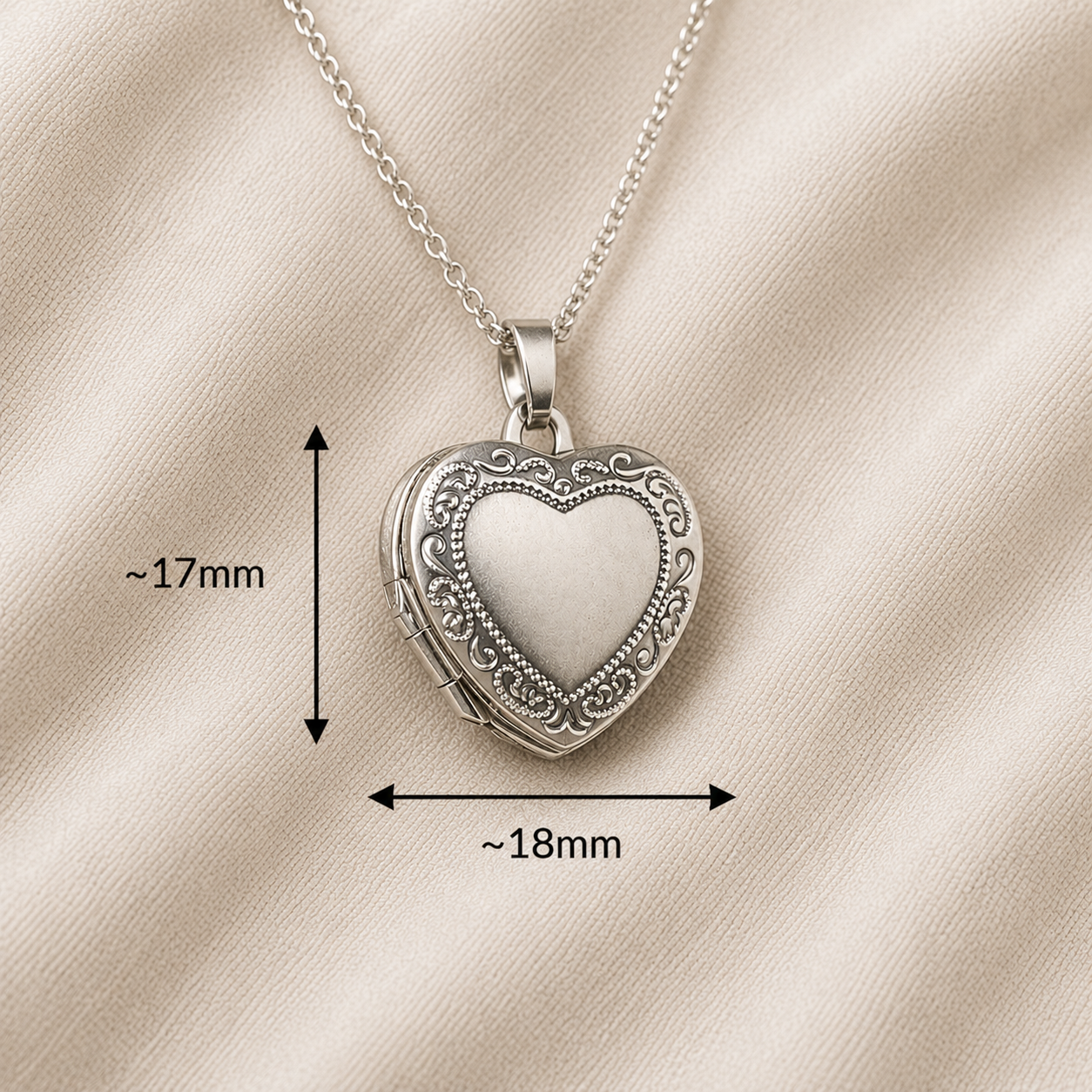 Herz Medaillon · 925 Silber
