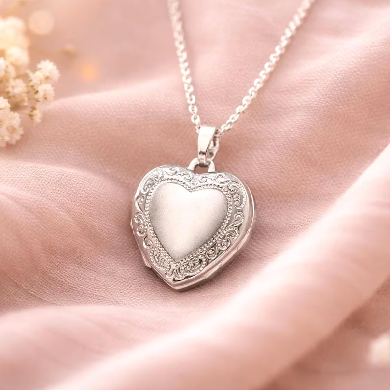Herz Medaillon · 925 Silber